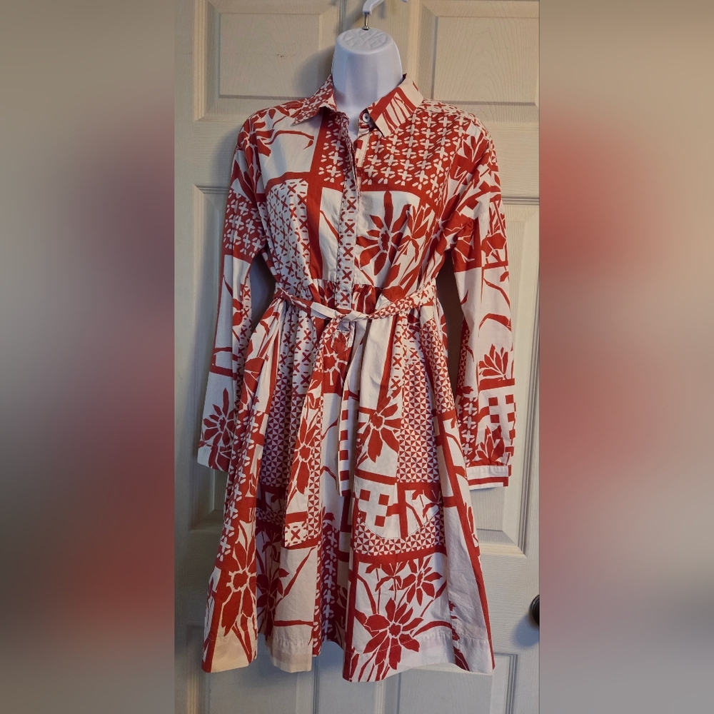 Maeve/ Anthroplogie Printmaker Shirt Dress Small